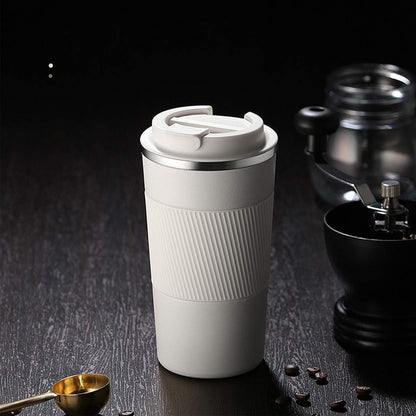 17oz Travel Coffee Cups Insulated Mug Thermal Tumbler to Go with Lid Leak Proof Reusable Stainless Steel Coffee Mug Spill Proof for Hot and Iced Cold Drinks (Blue, 510ml)