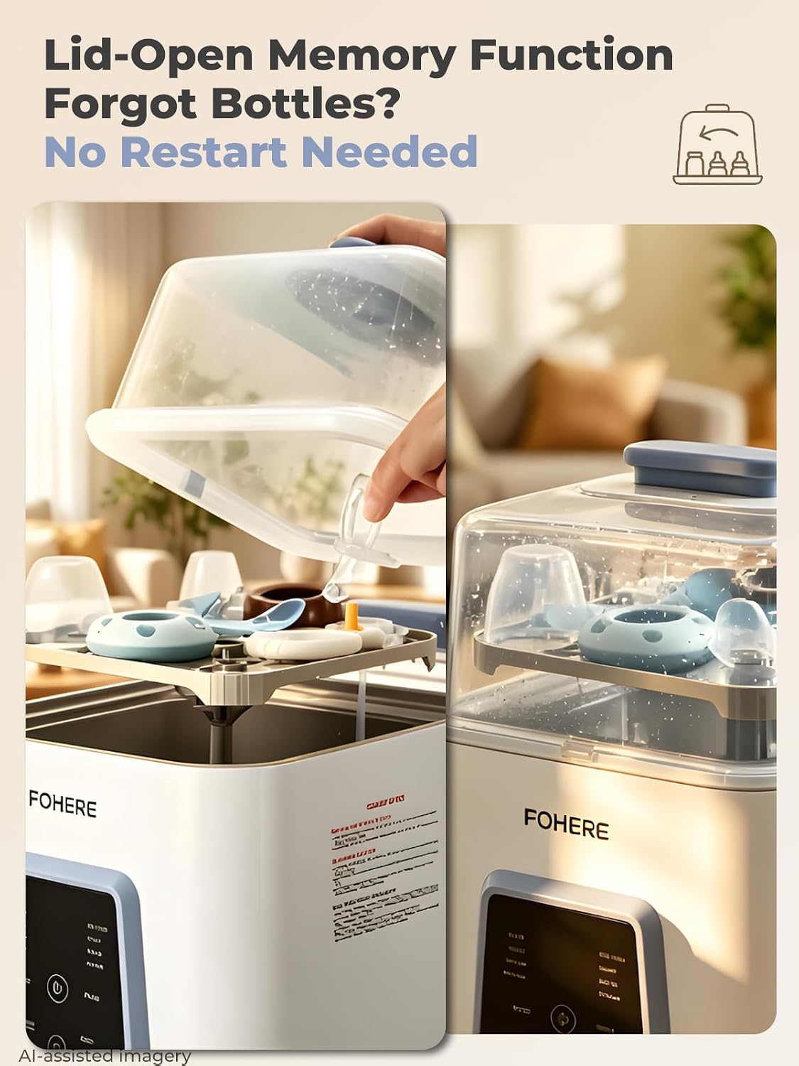 Baby Bottle Washer Pro, All-in-One Bottle Washer and Sterilizer and Dryer