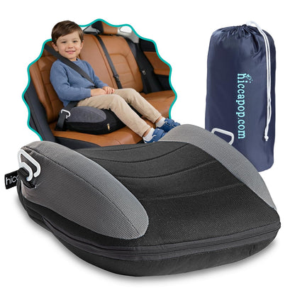 UberBoost Inflatable Booster Car Seat, Travel Booster Seat, Graphite Black
