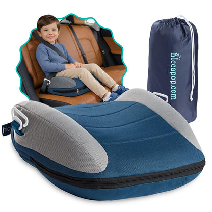 UberBoost Inflatable Booster Car Seat, Travel Booster Seat, Graphite Black