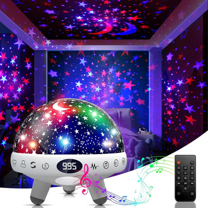 Kids Sound Machine with Night Light Projector,29 Soothing Sounds Baby Night Light Star Projector for Kids Room,White Noise Machine for Baby Sleeping Soother,Nursery Lamp,Bedroom Decor