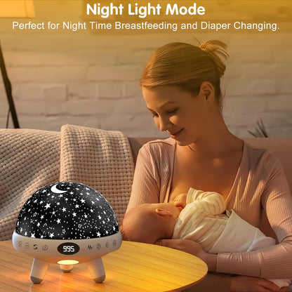 Kids Sound Machine with Night Light Projector,29 Soothing Sounds Baby Night Light Star Projector for Kids Room,White Noise Machine for Baby Sleeping Soother,Nursery Lamp,Bedroom Decor