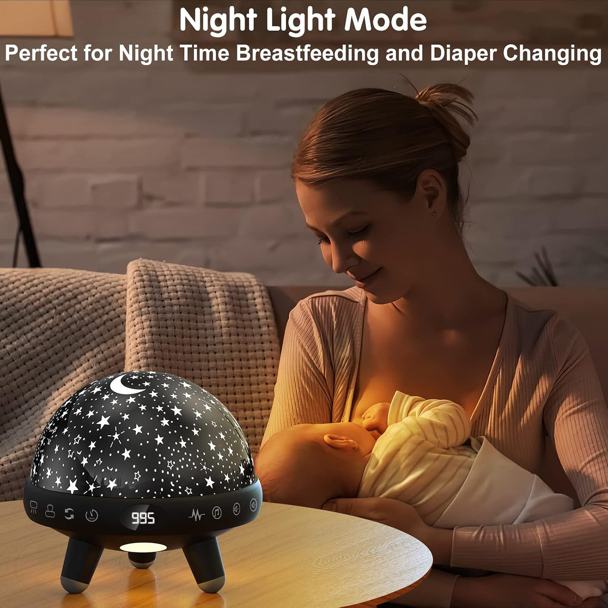 Kids Sound Machine with Night Light Projector,29 Soothing Sounds Baby Night Light Star Projector for Kids Room,White Noise Machine for Baby Sleeping Soother,Nursery Lamp,Bedroom Decor