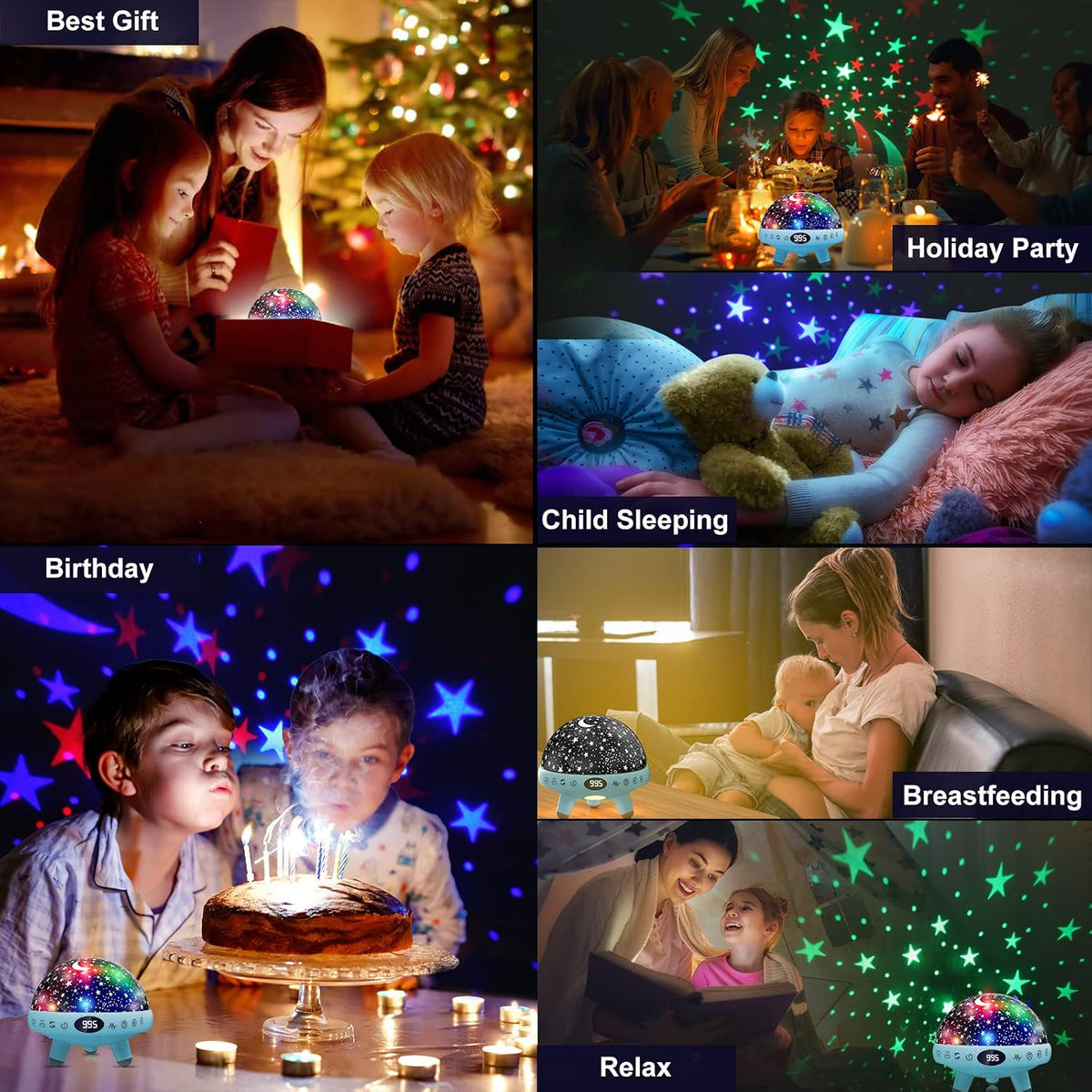 Kids Sound Machine with Night Light Projector,29 Soothing Sounds Baby Night Light Star Projector for Kids Room,White Noise Machine for Baby Sleeping Soother,Nursery Lamp,Bedroom Decor