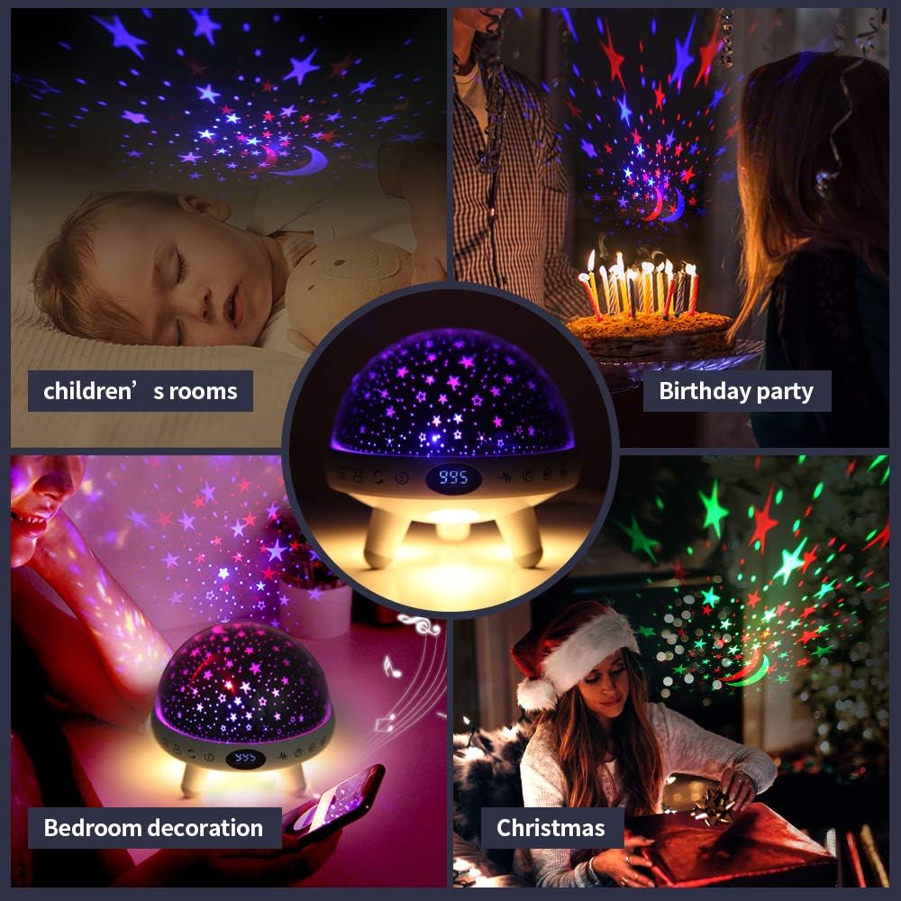 Kids Sound Machine with Night Light Projector,29 Soothing Sounds Baby Night Light Star Projector for Kids Room,White Noise Machine for Baby Sleeping Soother,Nursery Lamp,Bedroom Decor