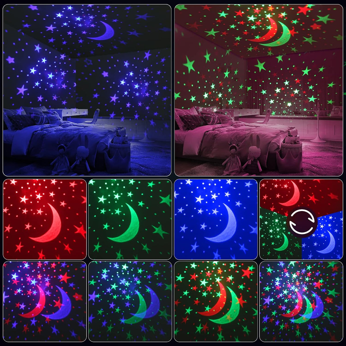 Kids Sound Machine with Night Light Projector,29 Soothing Sounds Baby Night Light Star Projector for Kids Room,White Noise Machine for Baby Sleeping Soother,Nursery Lamp,Bedroom Decor