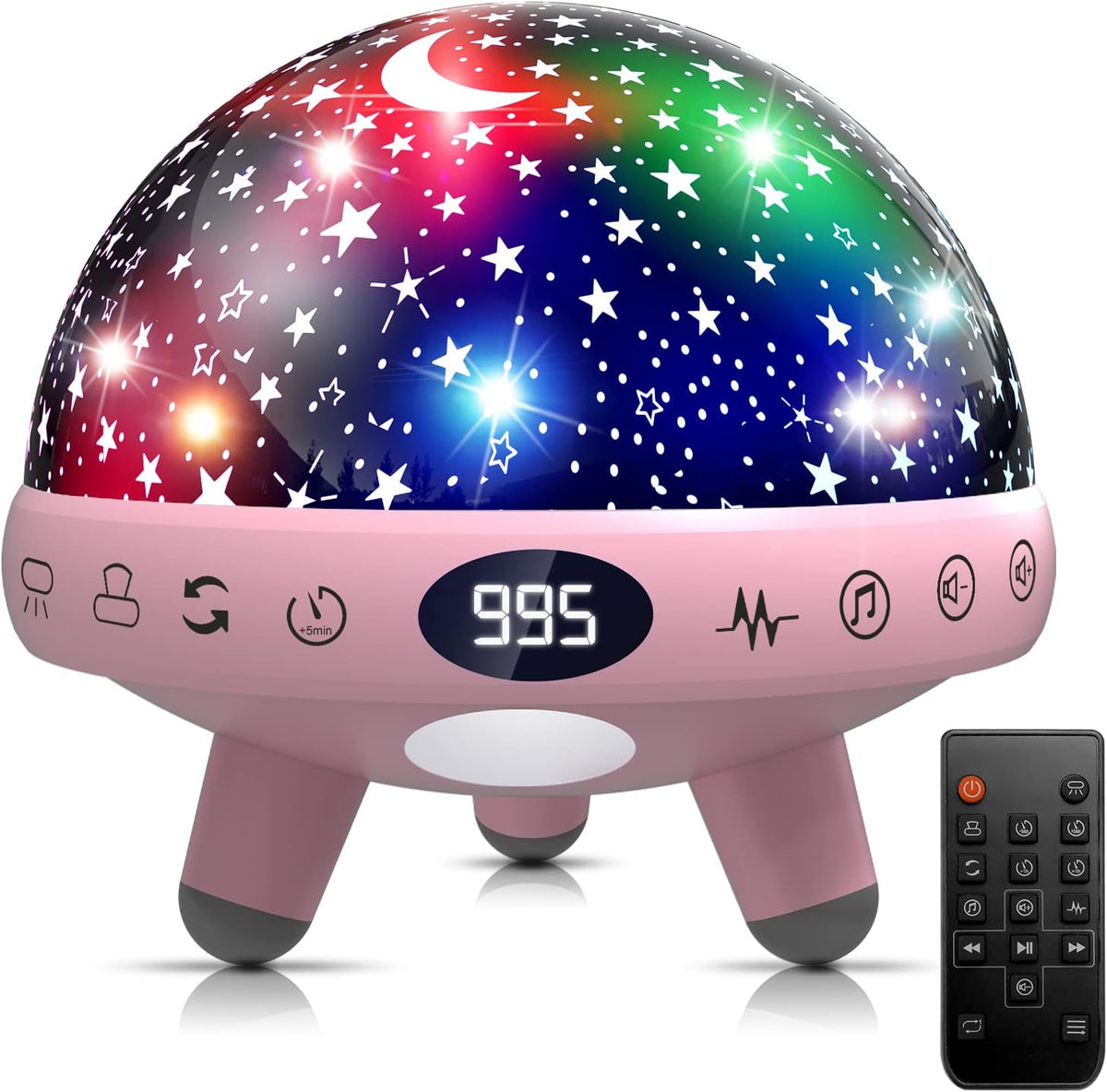 Kids Sound Machine with Night Light Projector,29 Soothing Sounds Baby Night Light Star Projector for Kids Room,White Noise Machine for Baby Sleeping Soother,Nursery Lamp,Bedroom Decor