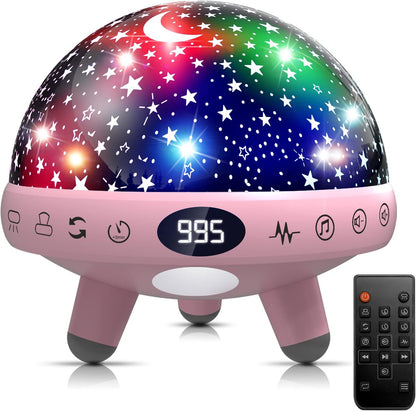 Kids Sound Machine with Night Light Projector,29 Soothing Sounds Baby Night Light Star Projector for Kids Room,White Noise Machine for Baby Sleeping Soother,Nursery Lamp,Bedroom Decor