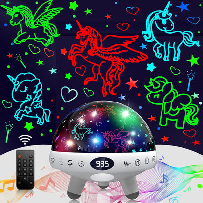 Kids Sound Machine with Night Light Projector,29 Soothing Sounds Baby Night Light Star Projector for Kids Room,White Noise Machine for Baby Sleeping Soother,Nursery Lamp,Bedroom Decor