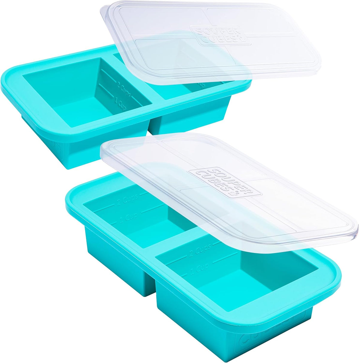 2 Cup Silicone Freezer Molds, Charcoal
