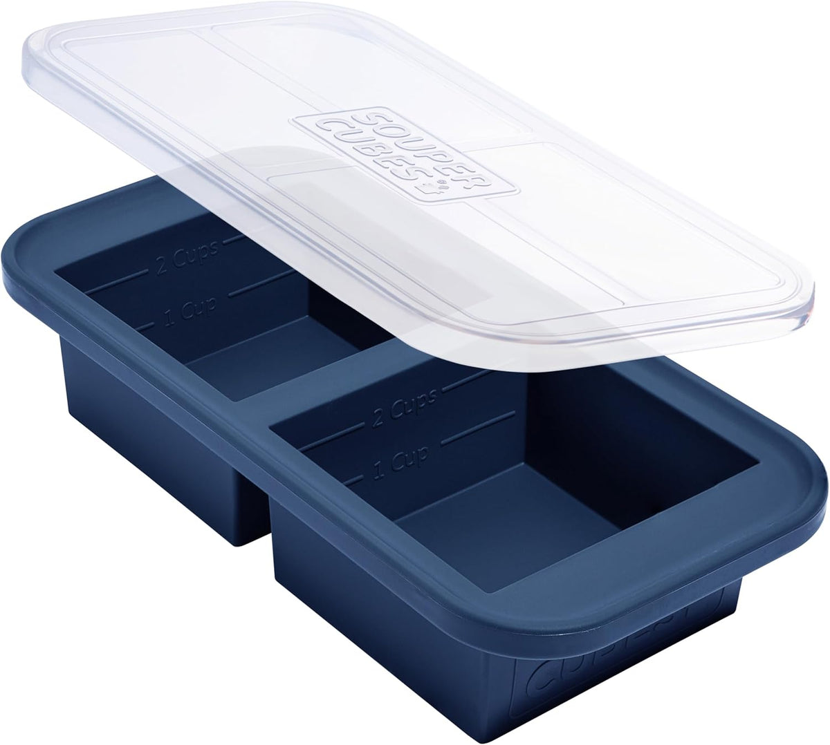 2 Cup Silicone Freezer Molds, Charcoal
