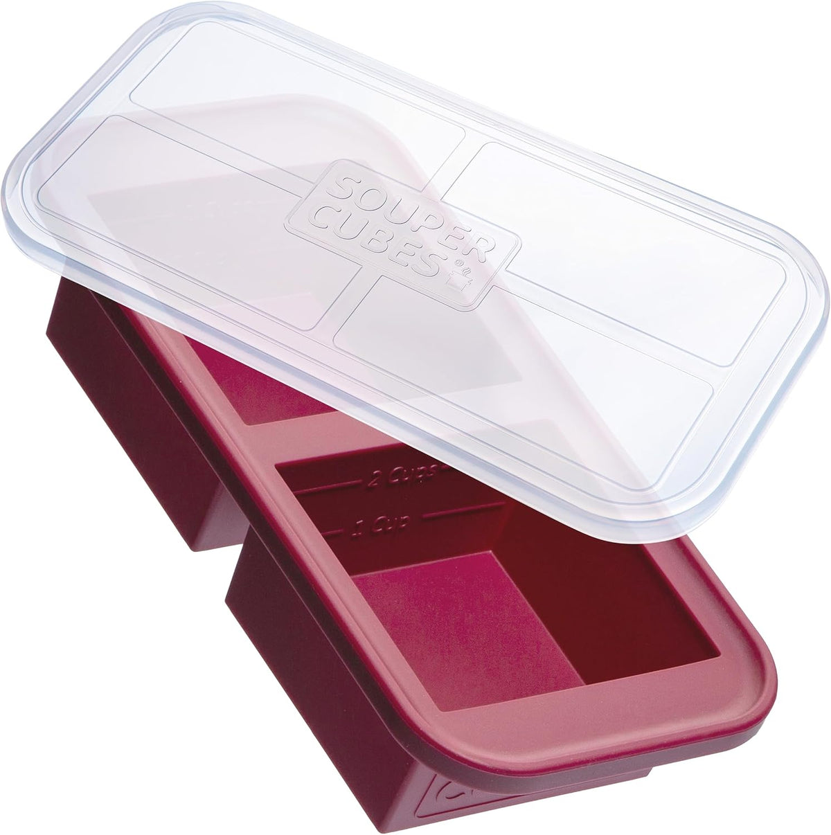 2 Cup Silicone Freezer Molds, Charcoal