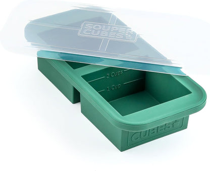 2 Cup Silicone Freezer Molds, Charcoal
