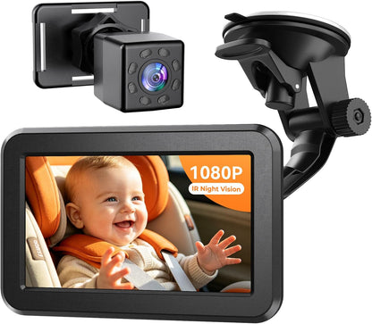2026 Upgraded Baby Car Camera 1080P HD IR Night Vision Rear Facing