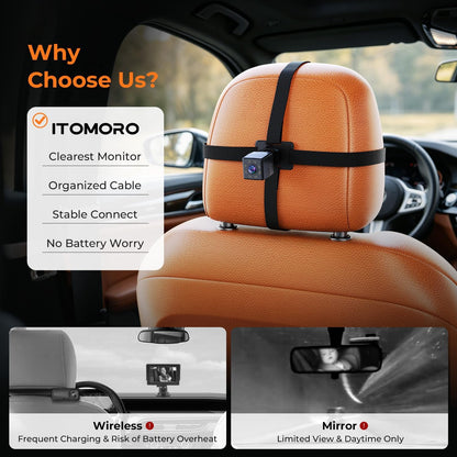2026 Upgraded Baby Car Camera 1080P HD IR Night Vision Rear Facing