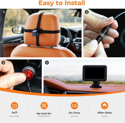 2026 Upgraded Baby Car Camera 1080P HD IR Night Vision Rear Facing