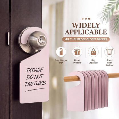 Blank Wooden Closet Dividers, Macaron Color, Tab Top