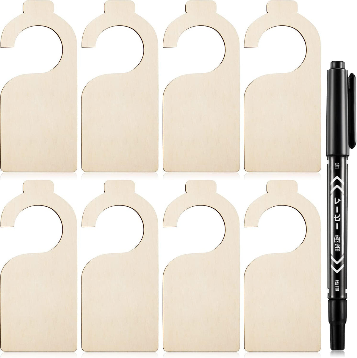Blank Wooden Closet Dividers, Macaron Color, Tab Top