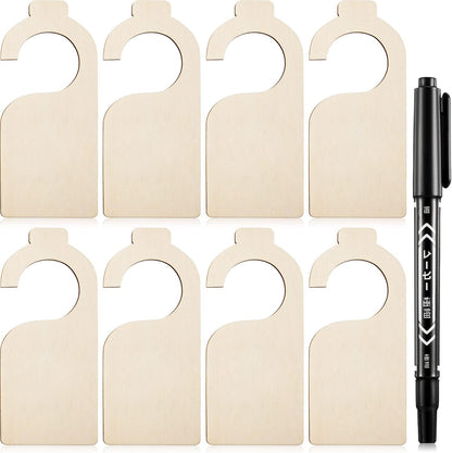 Blank Wooden Closet Dividers, Macaron Color, Tab Top