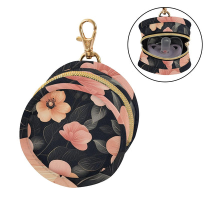 Pretty Flowers Baby Pacifier Holder Case, Dustproof Portable Storage Box for Diaper Bag Purse, Pacifier Storage Container for Boys & Girls