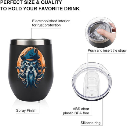 MARSVOVO 12oz Stainless Steel Mug Insulated Tumbler Spill-Proof Pattern | Double Wall,304 Grade,Soft Matte Shell,Snap-On Lid,Solid Color and Graphic Choices,BPA-Free Coffee Cup for Cold & Hot Drinks