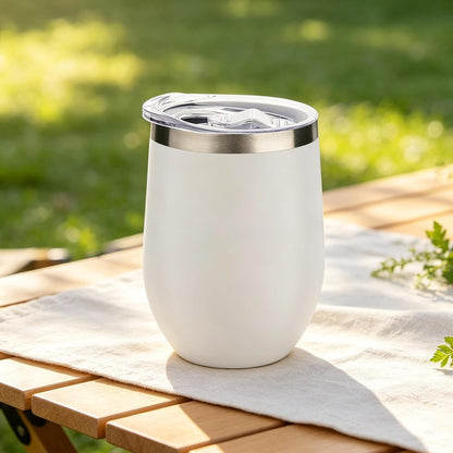 MARSVOVO 12oz Stainless Steel Mug Insulated Tumbler Spill-Proof Pattern | Double Wall,304 Grade,Soft Matte Shell,Snap-On Lid,Solid Color and Graphic Choices,BPA-Free Coffee Cup for Cold & Hot Drinks
