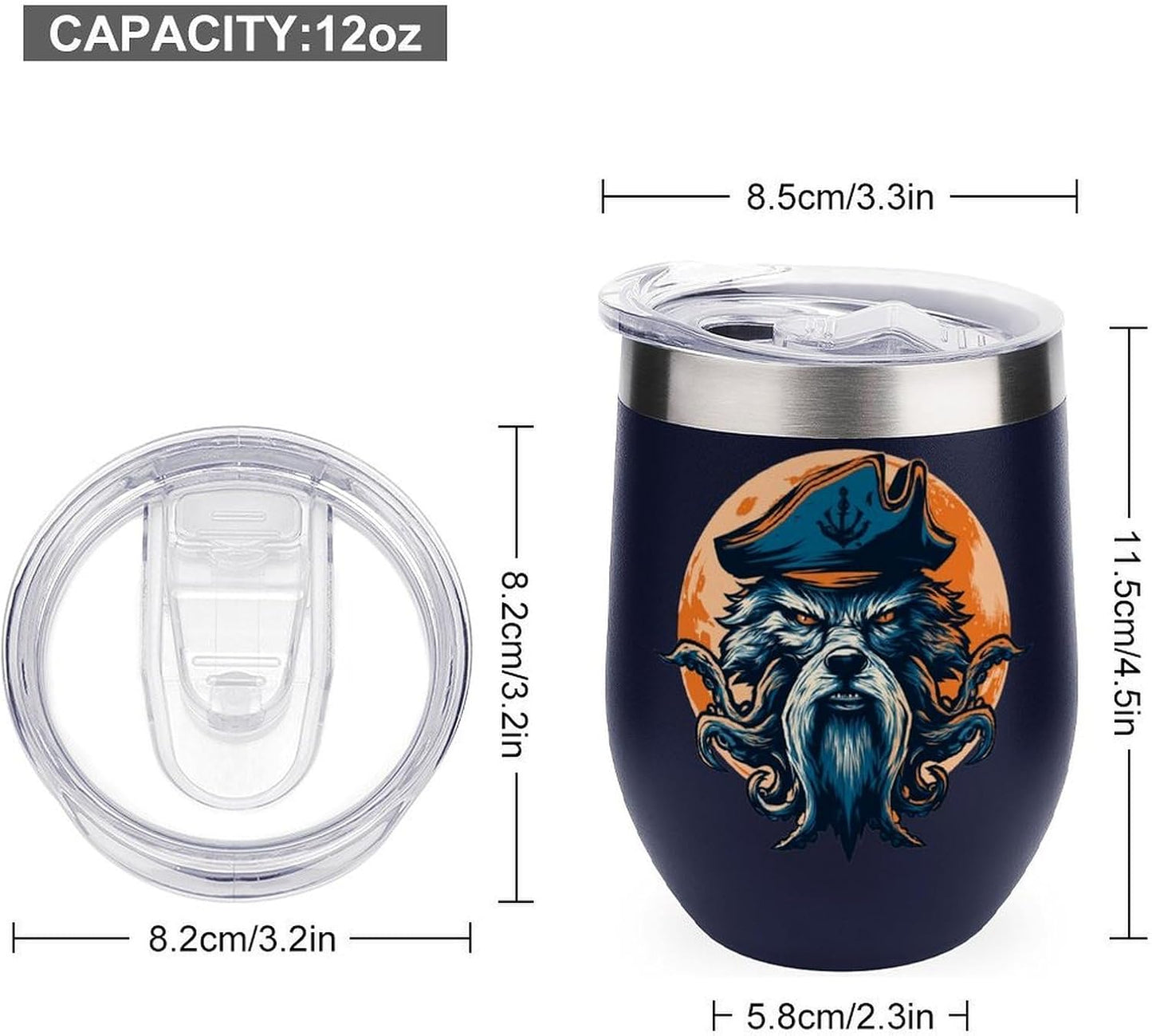 MARSVOVO 12oz Stainless Steel Mug Insulated Tumbler Spill-Proof Pattern | Double Wall,304 Grade,Soft Matte Shell,Snap-On Lid,Solid Color and Graphic Choices,BPA-Free Coffee Cup for Cold & Hot Drinks
