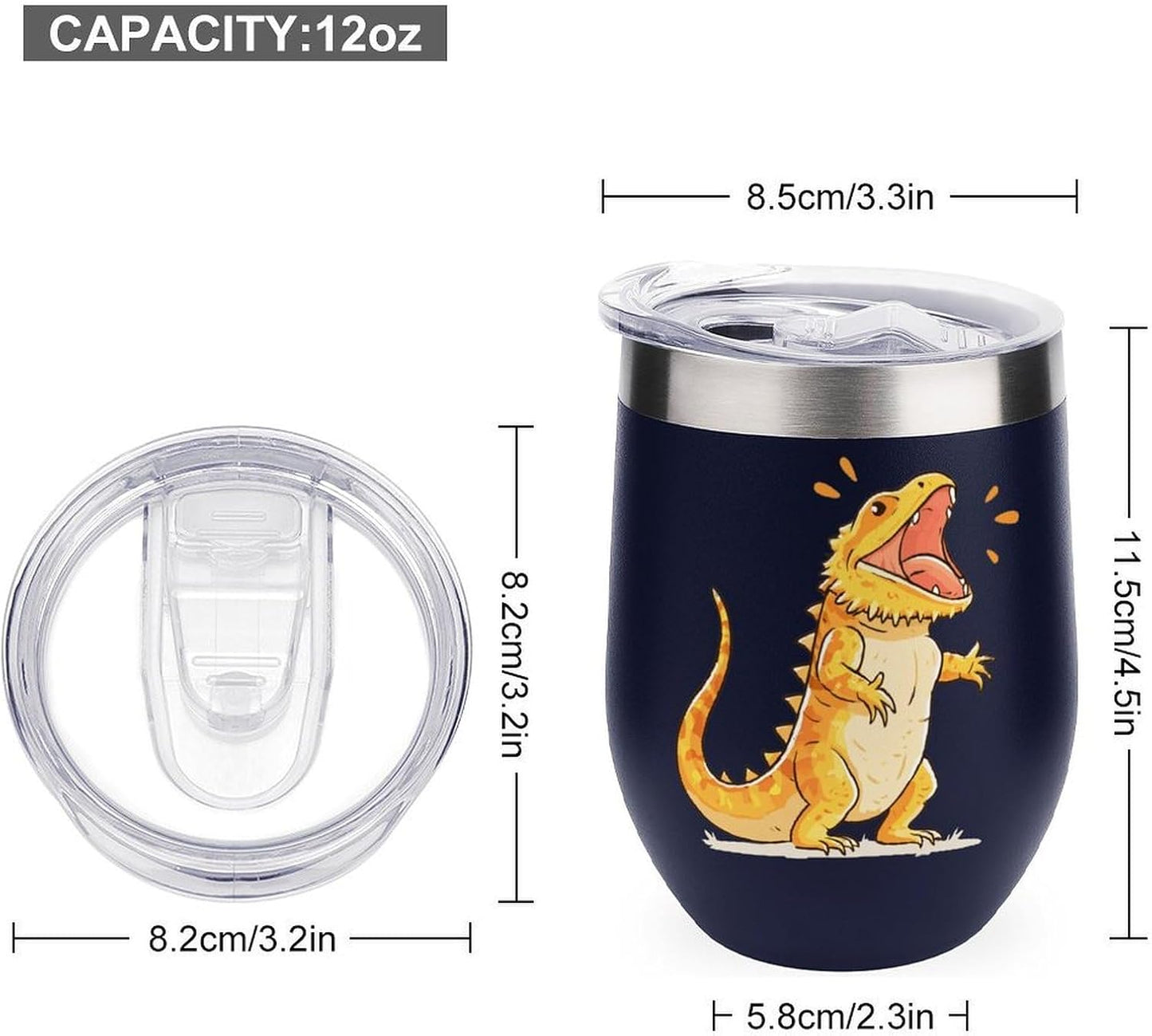 MARSVOVO 12oz Stainless Steel Mug Insulated Tumbler Spill-Proof Pattern | Double Wall,304 Grade,Soft Matte Shell,Snap-On Lid,Solid Color and Graphic Choices,BPA-Free Coffee Cup for Cold & Hot Drinks