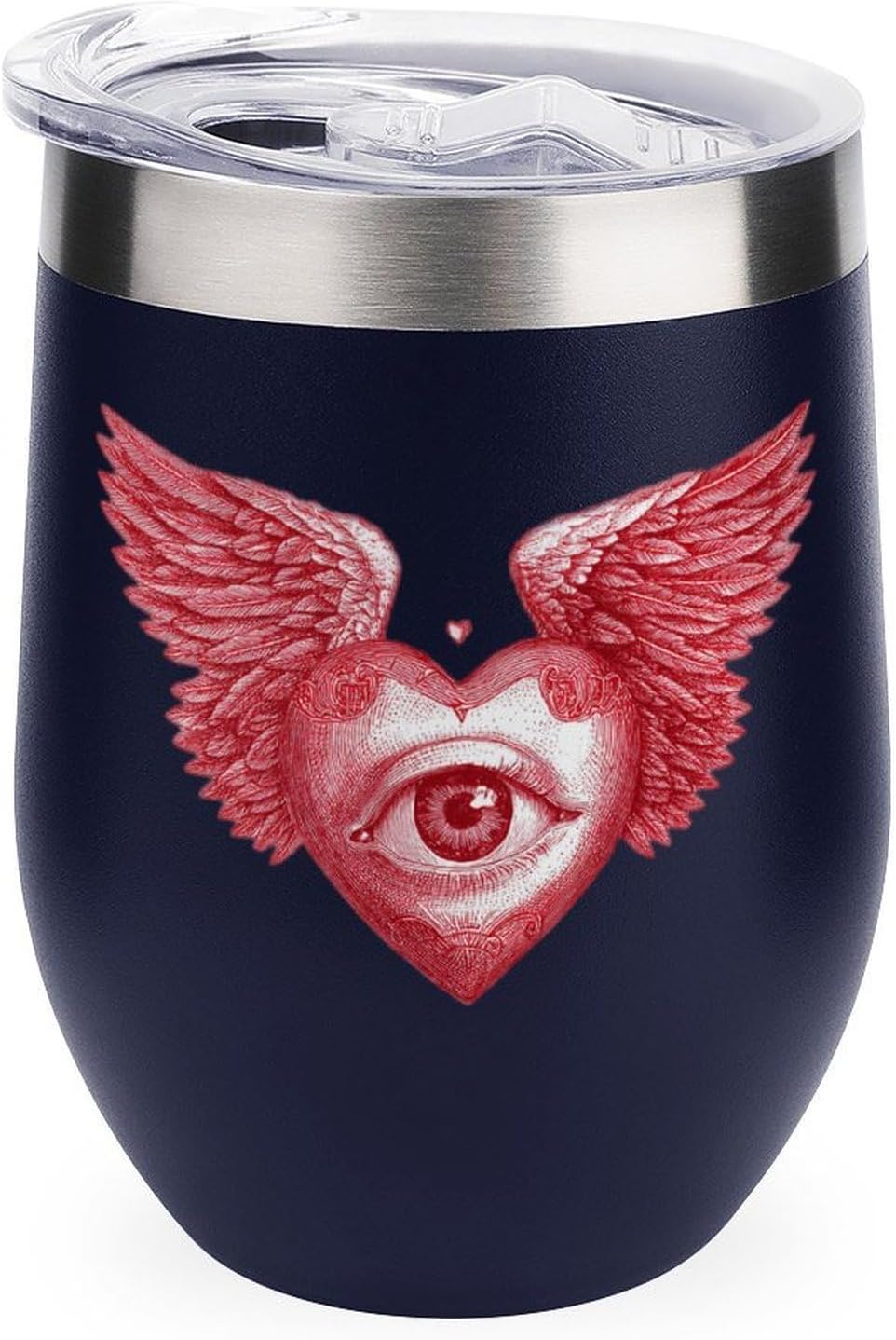 MARSVOVO 12oz Stainless Steel Mug Insulated Tumbler Spill-Proof Pattern | Double Wall,304 Grade,Soft Matte Shell,Snap-On Lid,Solid Color and Graphic Choices,BPA-Free Coffee Cup for Cold & Hot Drinks