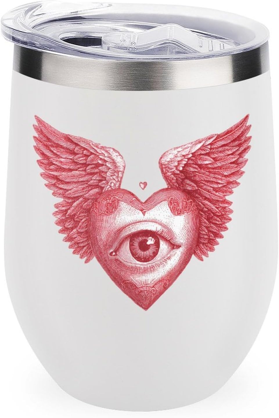 MARSVOVO 12oz Stainless Steel Mug Insulated Tumbler Spill-Proof Pattern | Double Wall,304 Grade,Soft Matte Shell,Snap-On Lid,Solid Color and Graphic Choices,BPA-Free Coffee Cup for Cold & Hot Drinks