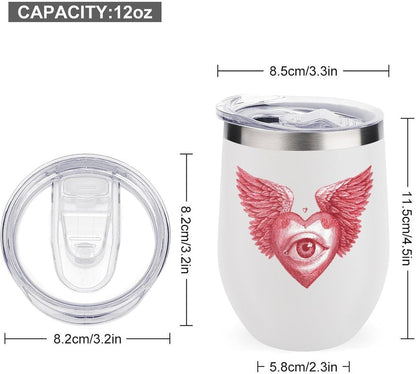 MARSVOVO 12oz Stainless Steel Mug Insulated Tumbler Spill-Proof Pattern | Double Wall,304 Grade,Soft Matte Shell,Snap-On Lid,Solid Color and Graphic Choices,BPA-Free Coffee Cup for Cold & Hot Drinks