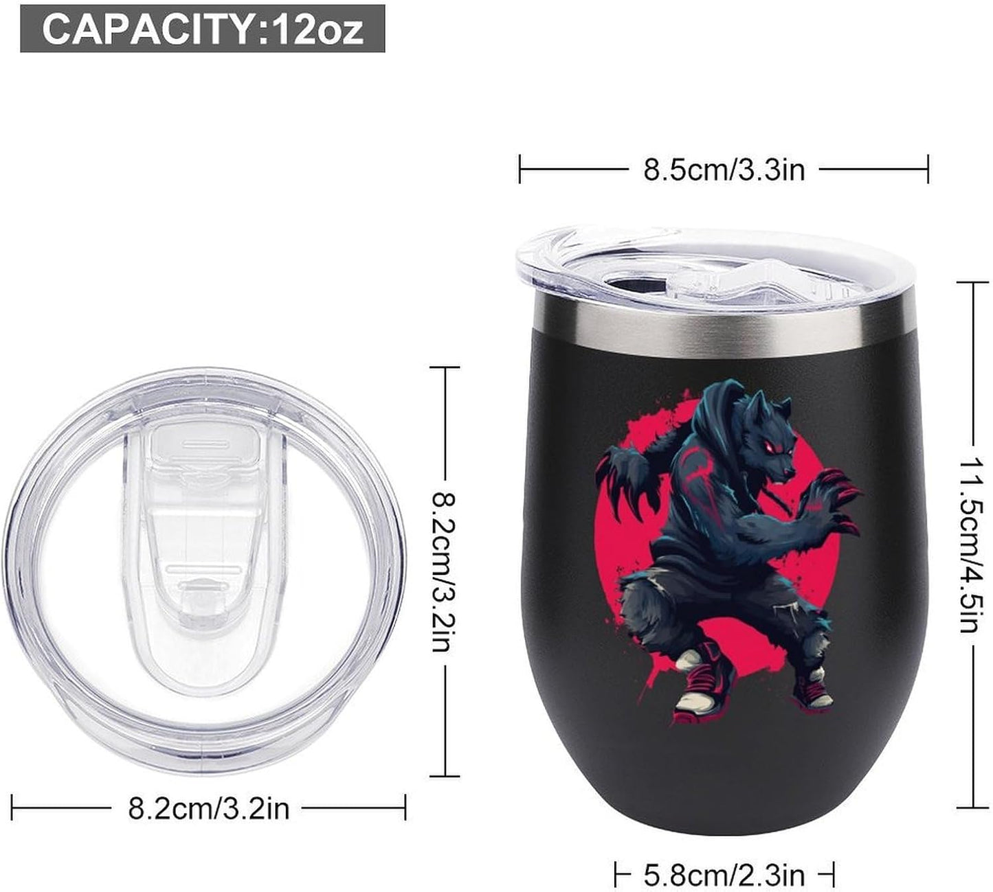 MARSVOVO 12oz Stainless Steel Mug Insulated Tumbler Spill-Proof Pattern | Double Wall,304 Grade,Soft Matte Shell,Snap-On Lid,Solid Color and Graphic Choices,BPA-Free Coffee Cup for Cold & Hot Drinks