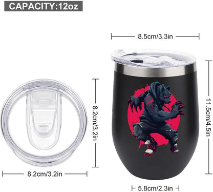 MARSVOVO 12oz Stainless Steel Mug Insulated Tumbler Spill-Proof Pattern | Double Wall,304 Grade,Soft Matte Shell,Snap-On Lid,Solid Color and Graphic Choices,BPA-Free Coffee Cup for Cold & Hot Drinks