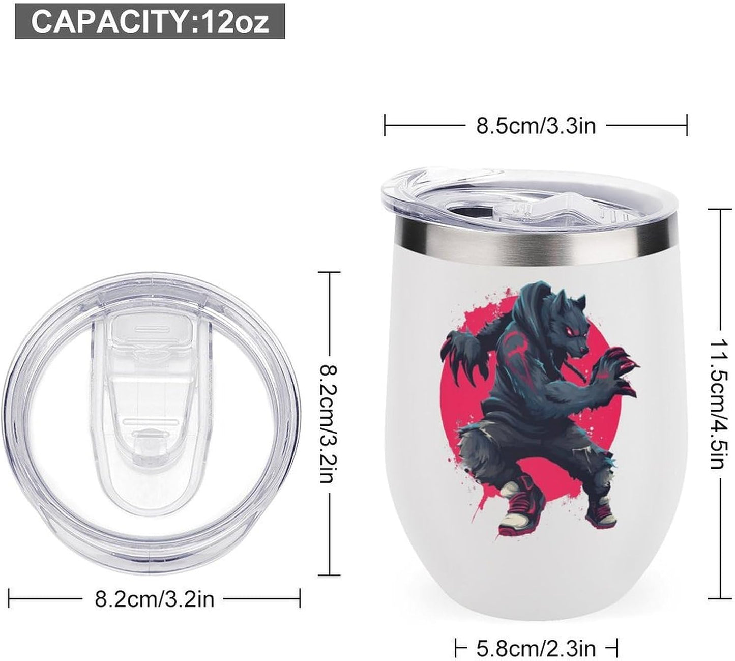 MARSVOVO 12oz Stainless Steel Mug Insulated Tumbler Spill-Proof Pattern | Double Wall,304 Grade,Soft Matte Shell,Snap-On Lid,Solid Color and Graphic Choices,BPA-Free Coffee Cup for Cold & Hot Drinks