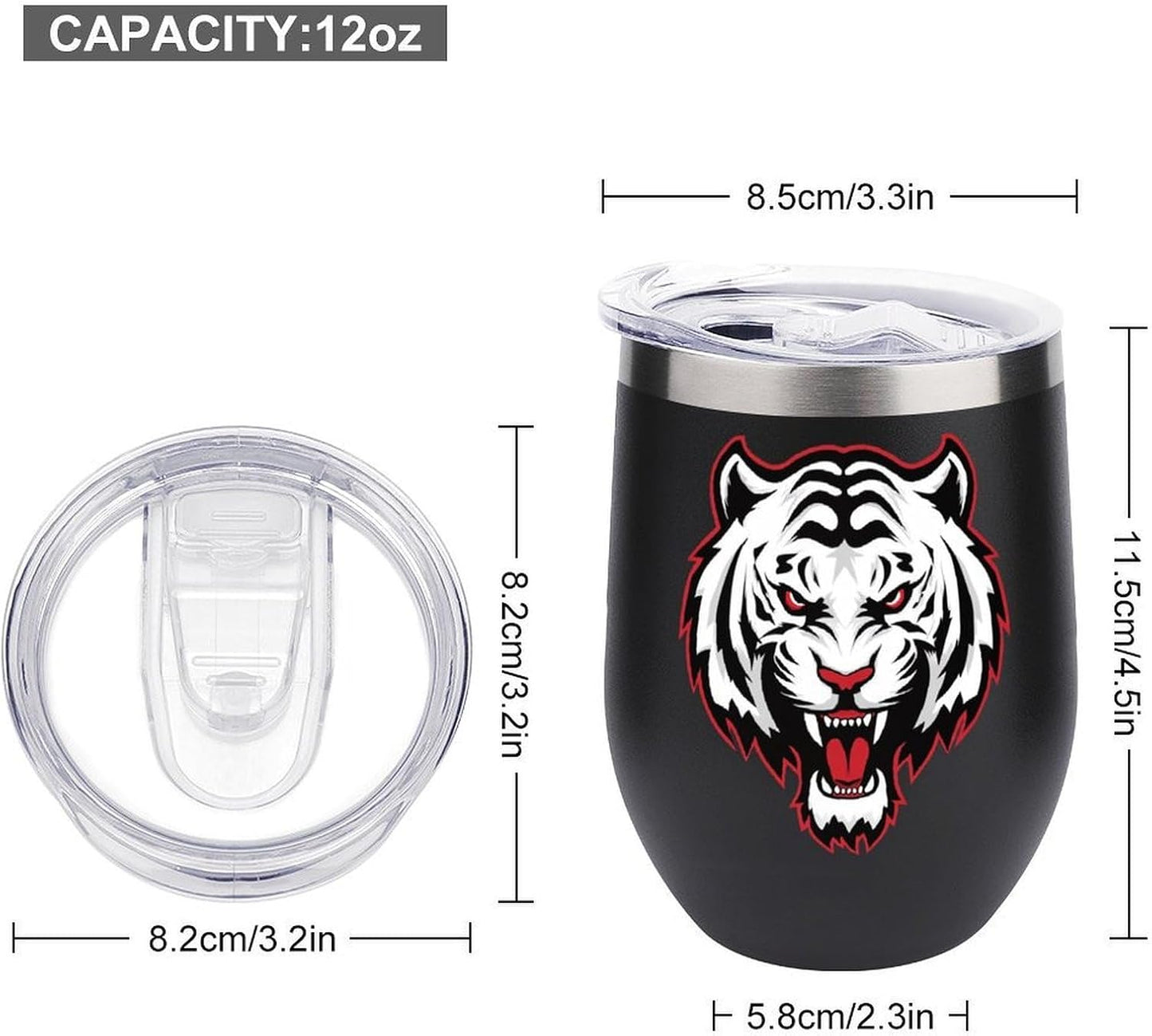 MARSVOVO 12oz Stainless Steel Mug Insulated Tumbler Spill-Proof Pattern | Double Wall,304 Grade,Soft Matte Shell,Snap-On Lid,Solid Color and Graphic Choices,BPA-Free Coffee Cup for Cold & Hot Drinks