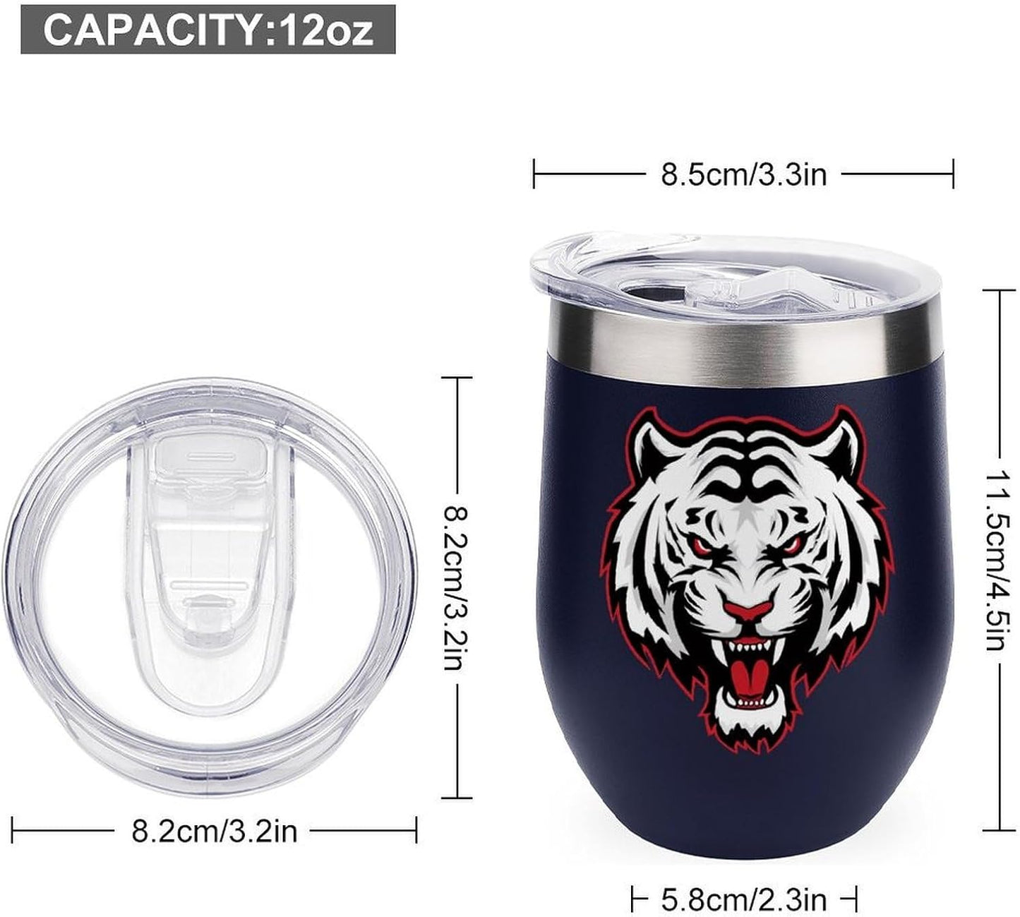 MARSVOVO 12oz Stainless Steel Mug Insulated Tumbler Spill-Proof Pattern | Double Wall,304 Grade,Soft Matte Shell,Snap-On Lid,Solid Color and Graphic Choices,BPA-Free Coffee Cup for Cold & Hot Drinks