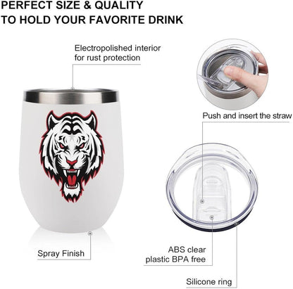 MARSVOVO 12oz Stainless Steel Mug Insulated Tumbler Spill-Proof Pattern | Double Wall,304 Grade,Soft Matte Shell,Snap-On Lid,Solid Color and Graphic Choices,BPA-Free Coffee Cup for Cold & Hot Drinks