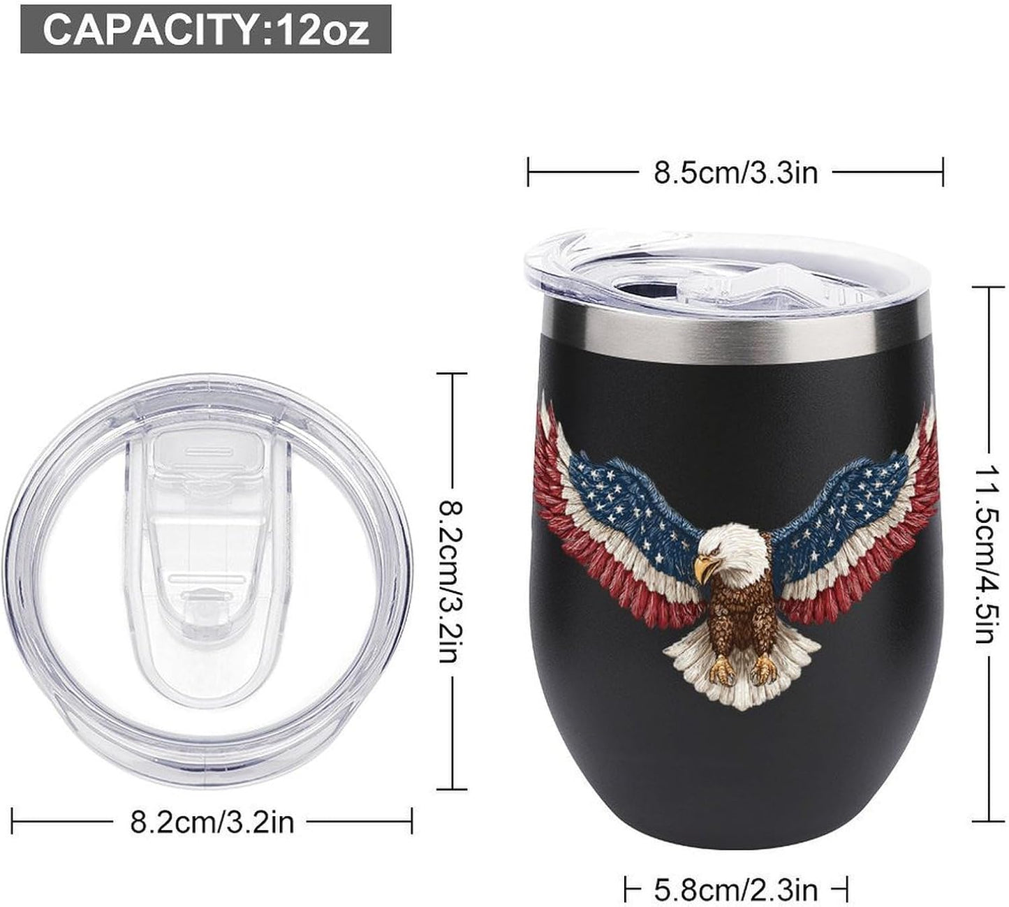 MARSVOVO 12oz Stainless Steel Mug Insulated Tumbler Spill-Proof Pattern | Double Wall,304 Grade,Soft Matte Shell,Snap-On Lid,Solid Color and Graphic Choices,BPA-Free Coffee Cup for Cold & Hot Drinks