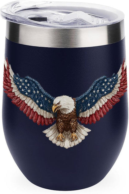 MARSVOVO 12oz Stainless Steel Mug Insulated Tumbler Spill-Proof Pattern | Double Wall,304 Grade,Soft Matte Shell,Snap-On Lid,Solid Color and Graphic Choices,BPA-Free Coffee Cup for Cold & Hot Drinks