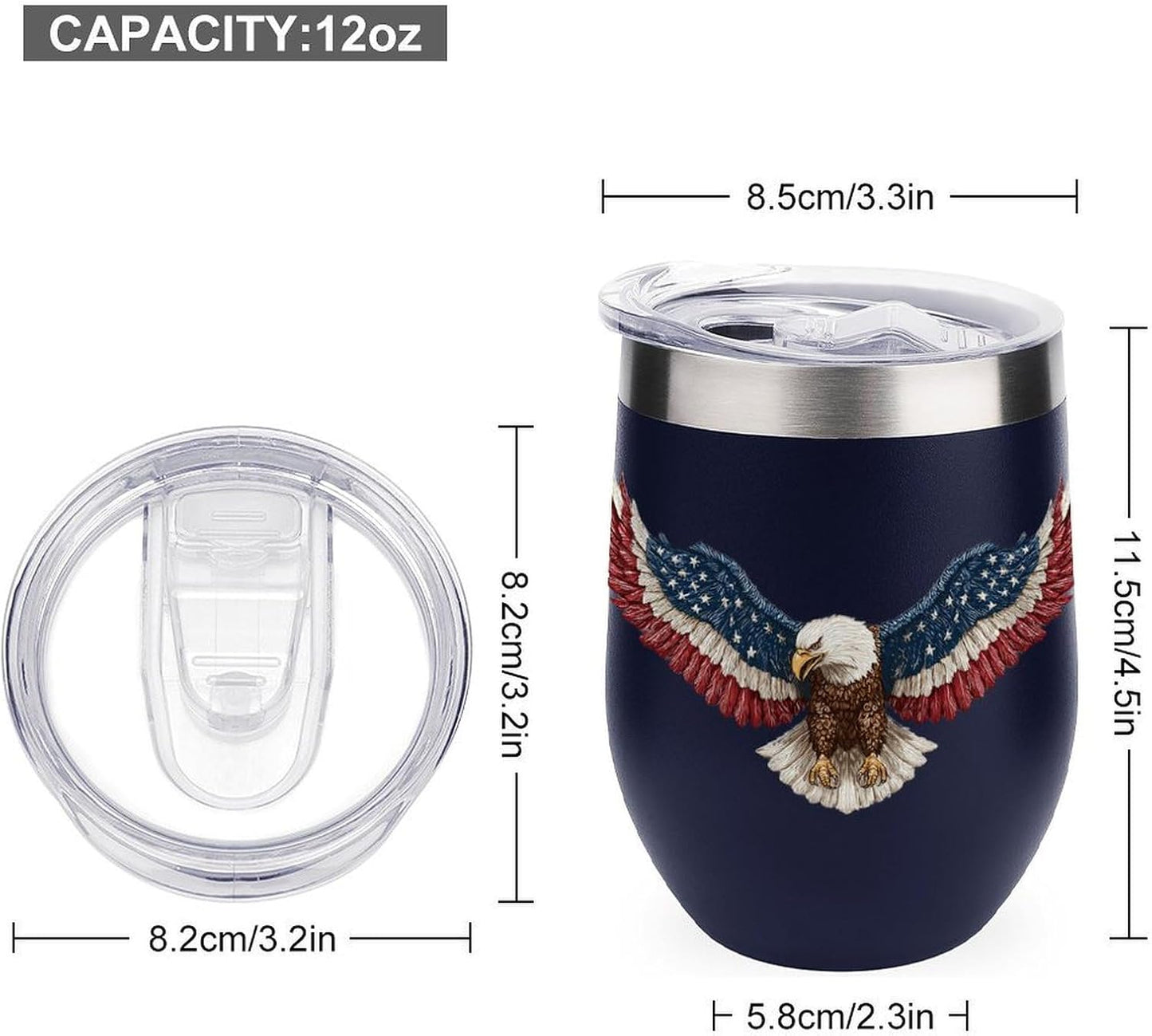 MARSVOVO 12oz Stainless Steel Mug Insulated Tumbler Spill-Proof Pattern | Double Wall,304 Grade,Soft Matte Shell,Snap-On Lid,Solid Color and Graphic Choices,BPA-Free Coffee Cup for Cold & Hot Drinks