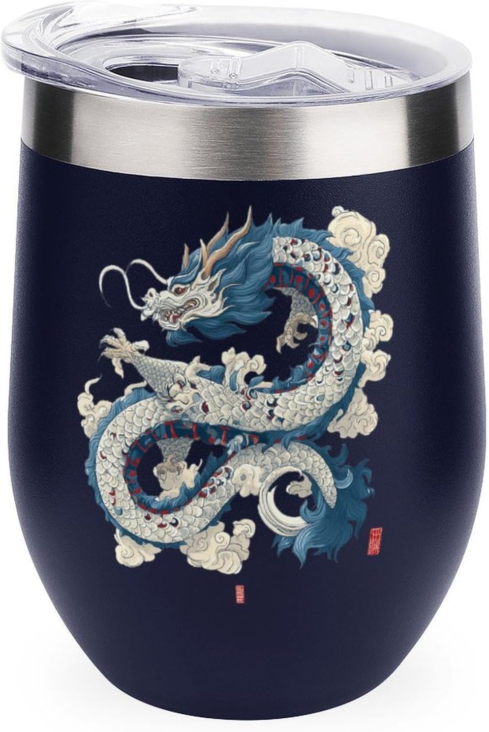MARSVOVO 12oz Stainless Steel Mug Insulated Tumbler Spill-Proof Pattern | Double Wall,304 Grade,Soft Matte Shell,Snap-On Lid,Solid Color and Graphic Choices,BPA-Free Coffee Cup for Cold & Hot Drinks