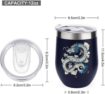 MARSVOVO 12oz Stainless Steel Mug Insulated Tumbler Spill-Proof Pattern | Double Wall,304 Grade,Soft Matte Shell,Snap-On Lid,Solid Color and Graphic Choices,BPA-Free Coffee Cup for Cold & Hot Drinks