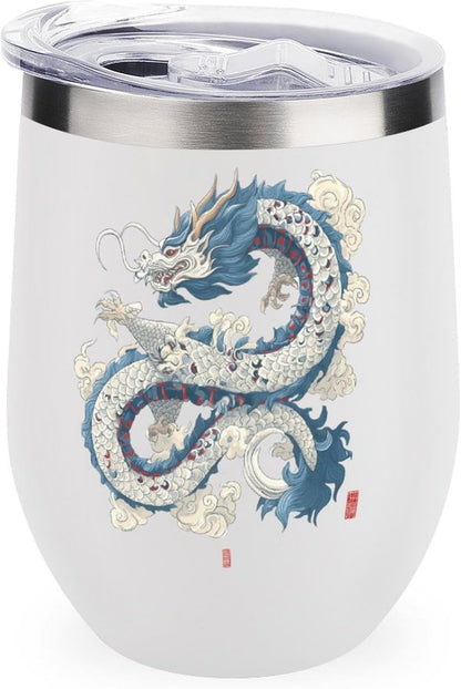 MARSVOVO 12oz Stainless Steel Mug Insulated Tumbler Spill-Proof Pattern | Double Wall,304 Grade,Soft Matte Shell,Snap-On Lid,Solid Color and Graphic Choices,BPA-Free Coffee Cup for Cold & Hot Drinks