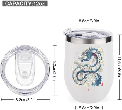 MARSVOVO 12oz Stainless Steel Mug Insulated Tumbler Spill-Proof Pattern | Double Wall,304 Grade,Soft Matte Shell,Snap-On Lid,Solid Color and Graphic Choices,BPA-Free Coffee Cup for Cold & Hot Drinks