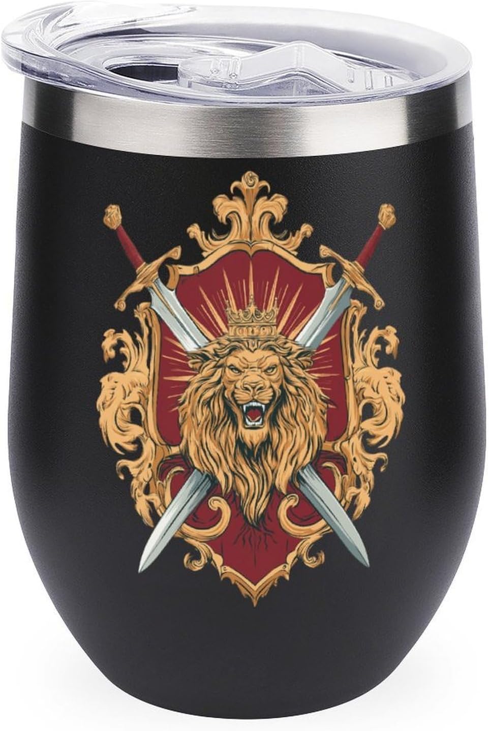 MARSVOVO 12oz Stainless Steel Mug Insulated Tumbler Spill-Proof Pattern | Double Wall,304 Grade,Soft Matte Shell,Snap-On Lid,Solid Color and Graphic Choices,BPA-Free Coffee Cup for Cold & Hot Drinks