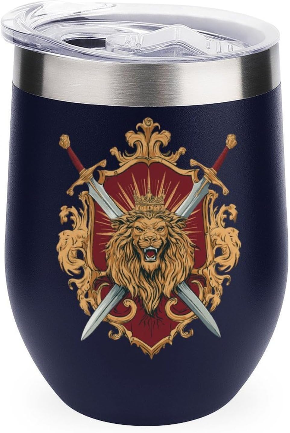 MARSVOVO 12oz Stainless Steel Mug Insulated Tumbler Spill-Proof Pattern | Double Wall,304 Grade,Soft Matte Shell,Snap-On Lid,Solid Color and Graphic Choices,BPA-Free Coffee Cup for Cold & Hot Drinks
