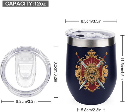 MARSVOVO 12oz Stainless Steel Mug Insulated Tumbler Spill-Proof Pattern | Double Wall,304 Grade,Soft Matte Shell,Snap-On Lid,Solid Color and Graphic Choices,BPA-Free Coffee Cup for Cold & Hot Drinks