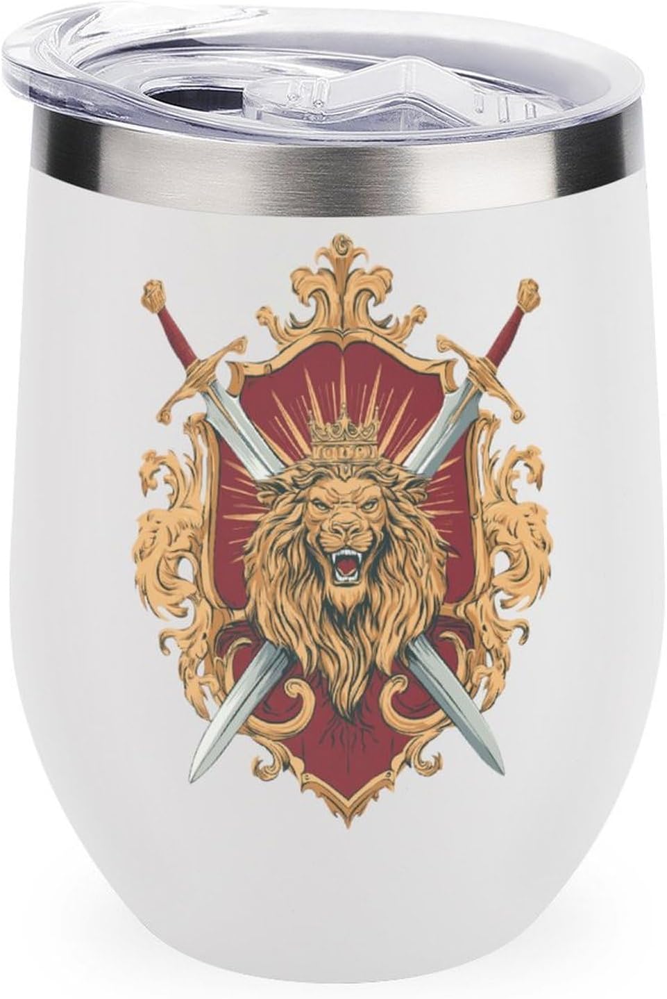 MARSVOVO 12oz Stainless Steel Mug Insulated Tumbler Spill-Proof Pattern | Double Wall,304 Grade,Soft Matte Shell,Snap-On Lid,Solid Color and Graphic Choices,BPA-Free Coffee Cup for Cold & Hot Drinks