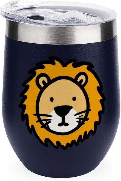 MARSVOVO 12oz Stainless Steel Mug Insulated Tumbler Spill-Proof Pattern | Double Wall,304 Grade,Soft Matte Shell,Snap-On Lid,Solid Color and Graphic Choices,BPA-Free Coffee Cup for Cold & Hot Drinks