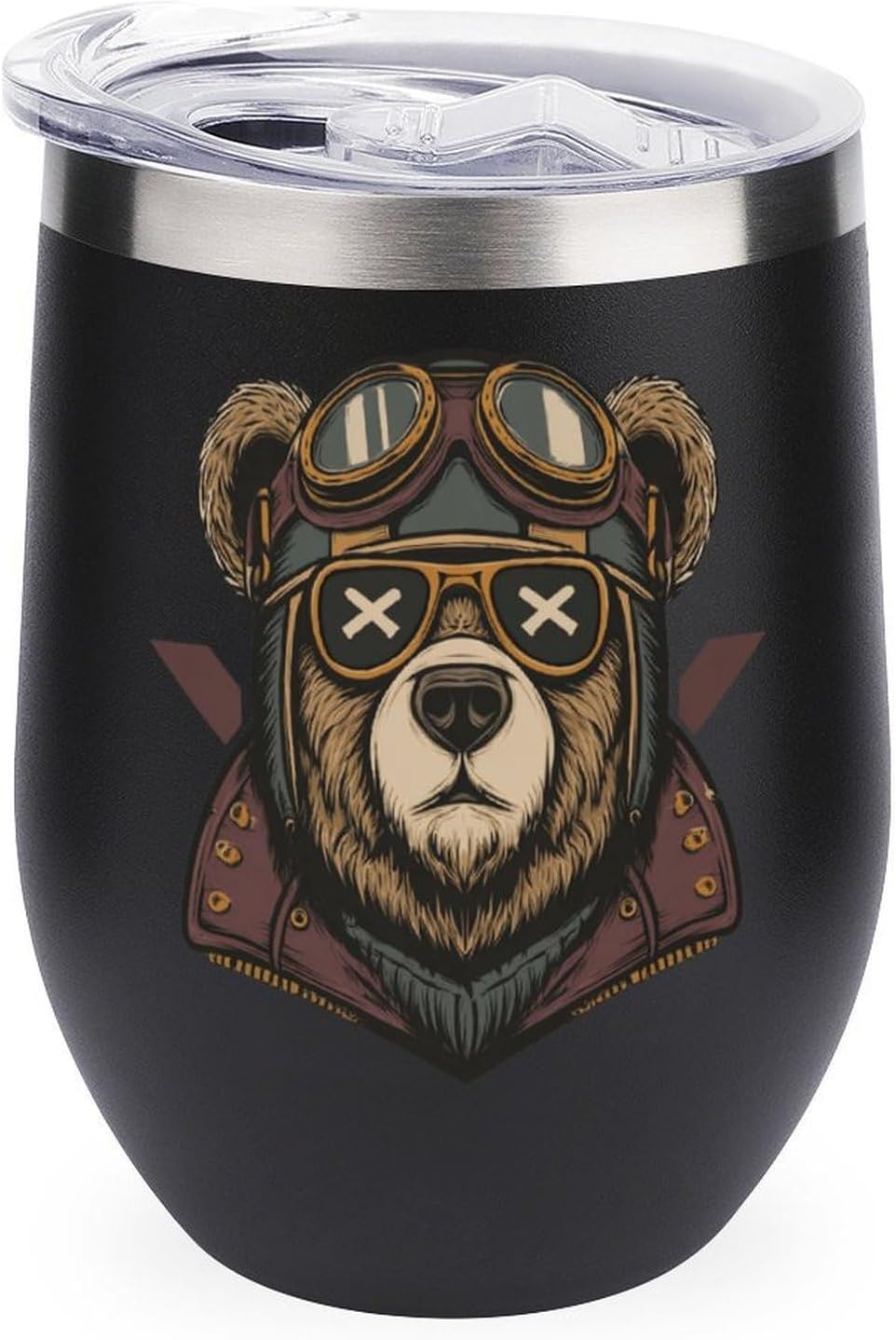 MARSVOVO 12oz Stainless Steel Mug Insulated Tumbler Spill-Proof Pattern | Double Wall,304 Grade,Soft Matte Shell,Snap-On Lid,Solid Color and Graphic Choices,BPA-Free Coffee Cup for Cold & Hot Drinks